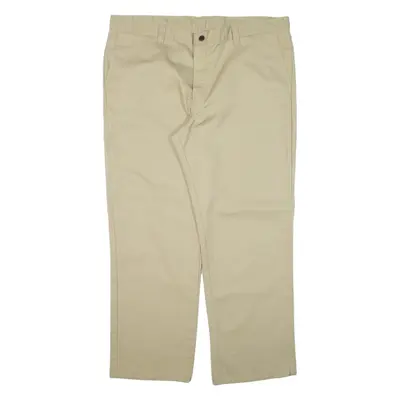 DICKIES Workwear Mens Trousers Beige Loose Straight W40 L30