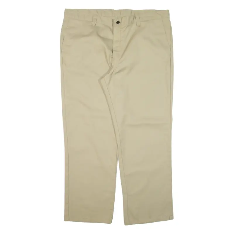 DICKIES Workwear Mens Trousers Beige Loose Straight W40 L30