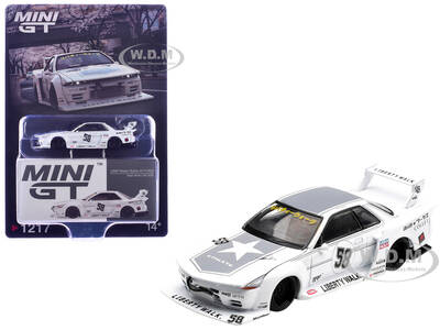 Nissan Skyline GT-R (R32) RHD (Right Hand Drive) #58 Kaido Works White with Gray Graphics Tokyo Auto Salon 2025 Limited E...