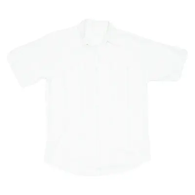 PURAV Mens Shirt White Striped XS