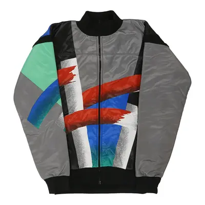Unbranded Track Jacket - Large Grey Polyester
