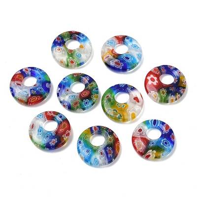 Handmade Millefiori Glass Pendants