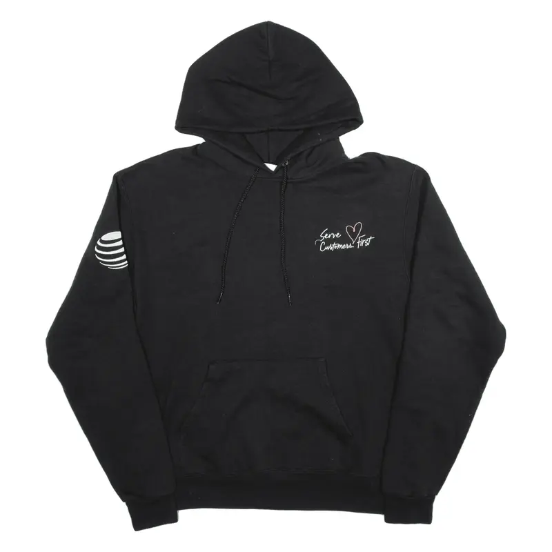 CHAMPION Hoodie Black Pullover Womens M