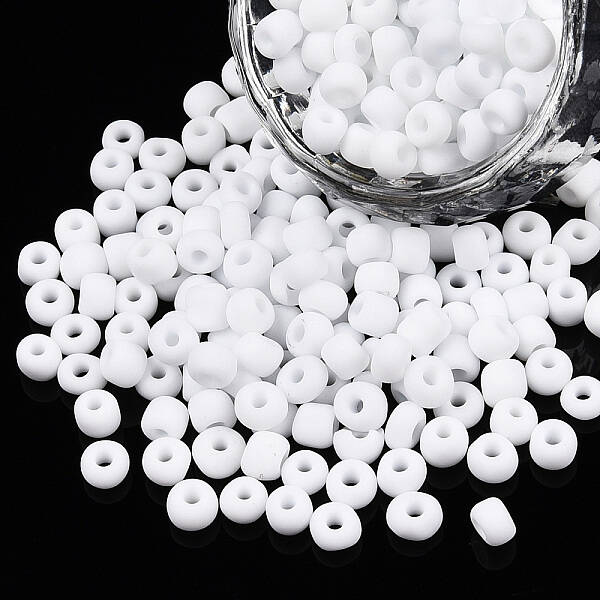 Frosted Opaque Glass Seed Beads
