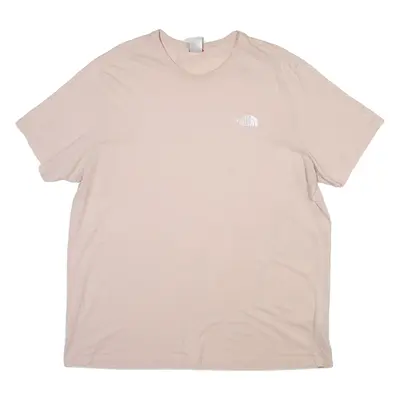 THE NORTH FACE Mens T-Shirt Pink 2XL