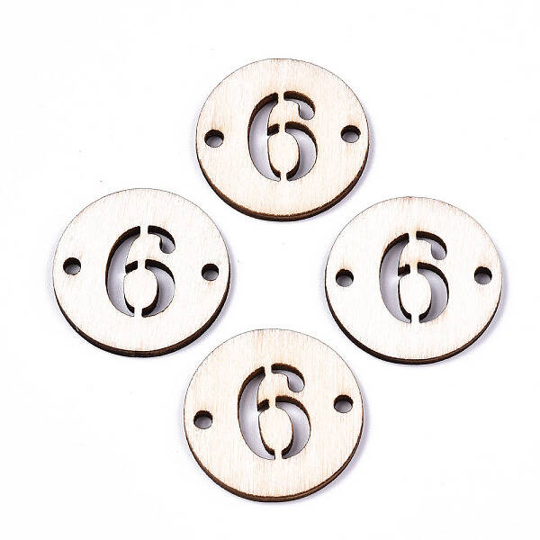 Unfinished Natural Poplar Wood Links Connectors