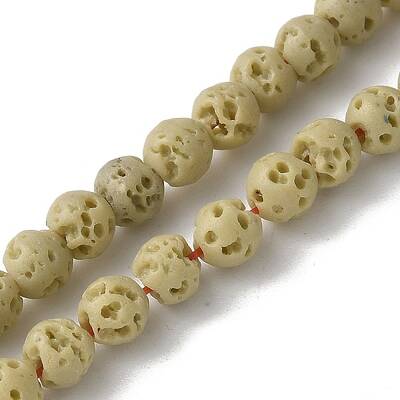 Synthetic Lava Rock Dyed Beads Strands