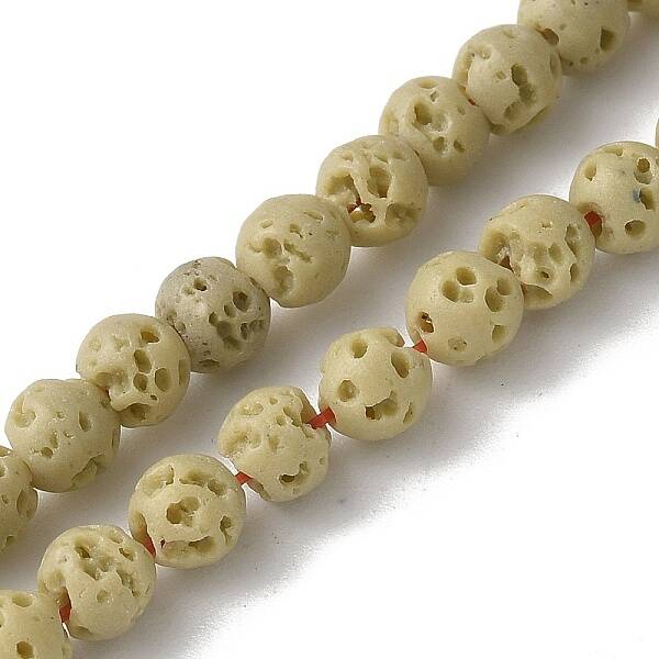 Synthetic Lava Rock Dyed Beads Strands