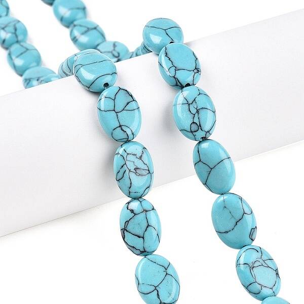 Synthetic Turquoise Beads Strands