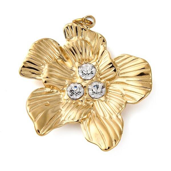 316 Stainless Steel Rhinestone Pendants