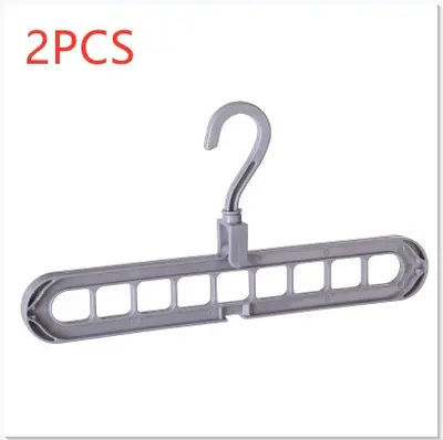 9-hole Clothes Hanger Organizer Space Saving Hanger | Color: Gray2PC