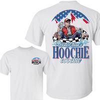 Hotter Than A Hoochie Trump Coochie with Busch Light Beer Shirt, 4th of July Independence Day, Casual Cotton Top Gifts for Tr...