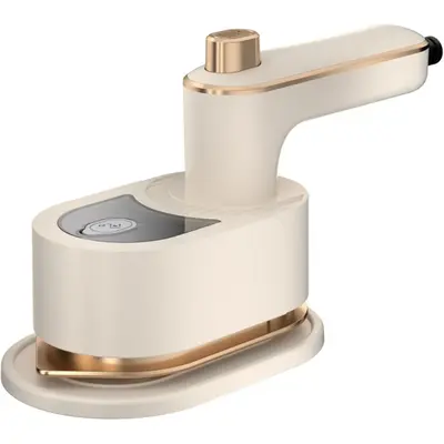 1PCS Portable Mini Handheld Steam Iron: 180° Rotatable Compact Travel Size Mini Steamer for Clothes Professional 2 in 1 Dry ...