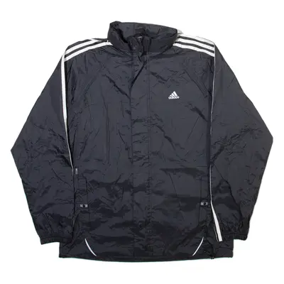 ADIDAS Mens Track Jacket Black Hooded S