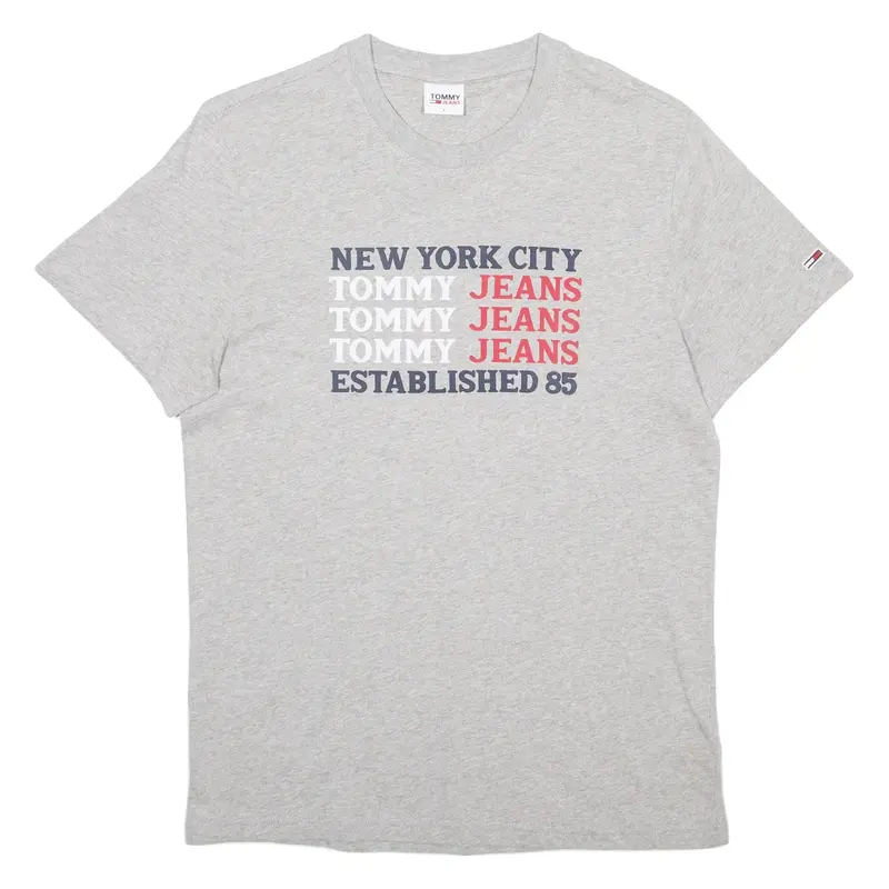 TOMMY HILFIGER Mens T-Shirt Grey S