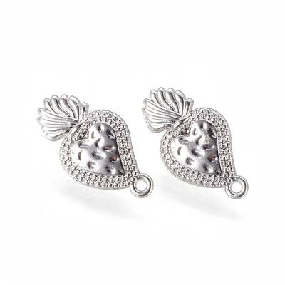 Brass Stud Earring Findings