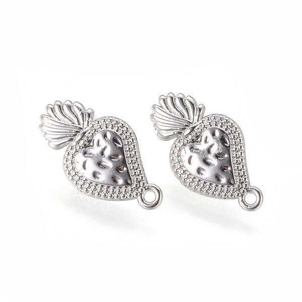 Brass Stud Earring Findings