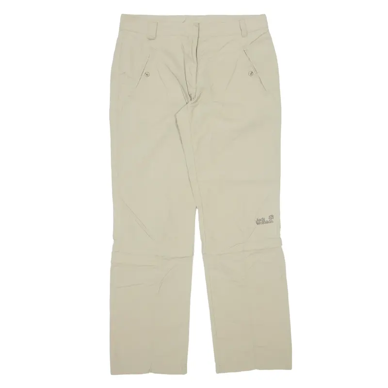 JACK WOLFSKIN Outdoor Womens Trousers Beige Slim Straight W33 L32
