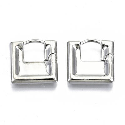 Brass Huggie Hoop Earrings