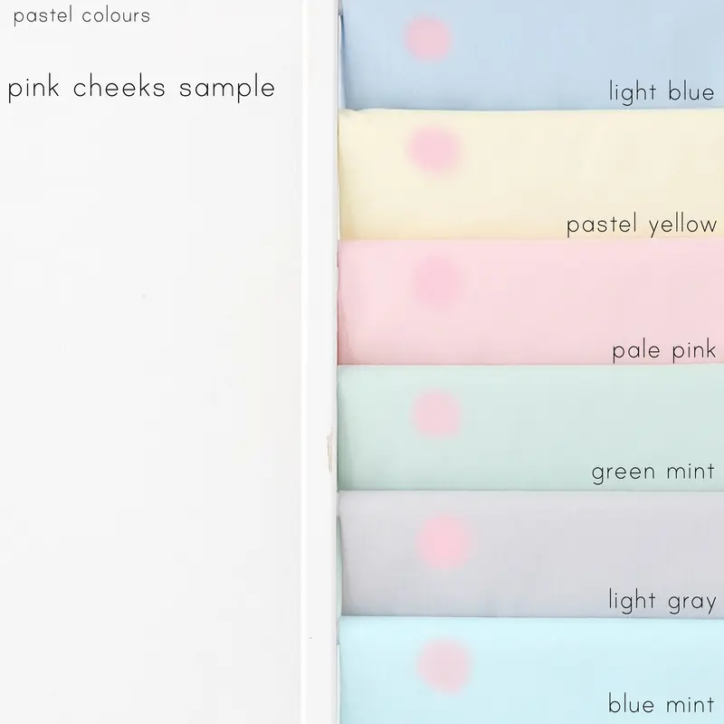 Star Pillow (7 colors) with Pink Cheeks