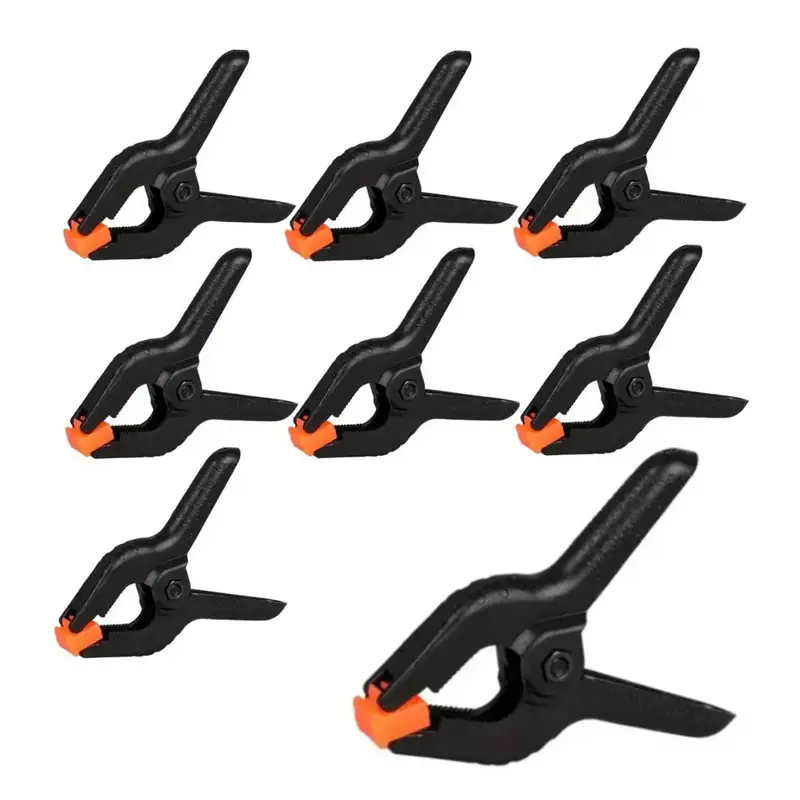 Plastic Spring Clamps, 3.5inch Small Heavy Duty Clip for Crafts, Backdrop Stand, Woodworking, Photography Studios, Clamping a...