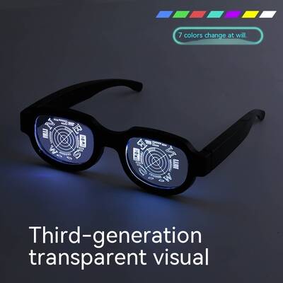 LED Goggles Luminous Glasses Eccentric Personality Ball Performance Glasses