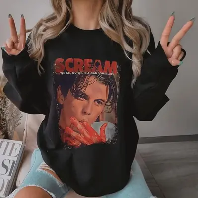 Vintage Scream Halloween tshirt, Halloween Sweatshirt, Lets Watch Scary Movies Sweatshirt, Horror Movie Tshirt, Scream Movie ...