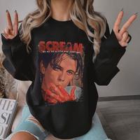 Vintage Scream Halloween tshirt, Halloween Sweatshirt, Lets Watch Scary Movies Sweatshirt, Horror Movie Tshirt, Scream Movie ...