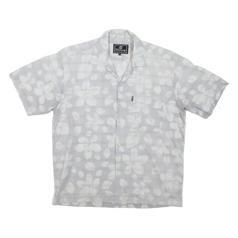 BILLABONG Mens Shirt Grey Floral M