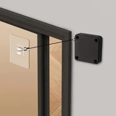 Automatic Door Closer, Damping Buffer Automatic Door Closer, Adjustable Strength Door Closer for Hotel, Restaurant, Commercia...