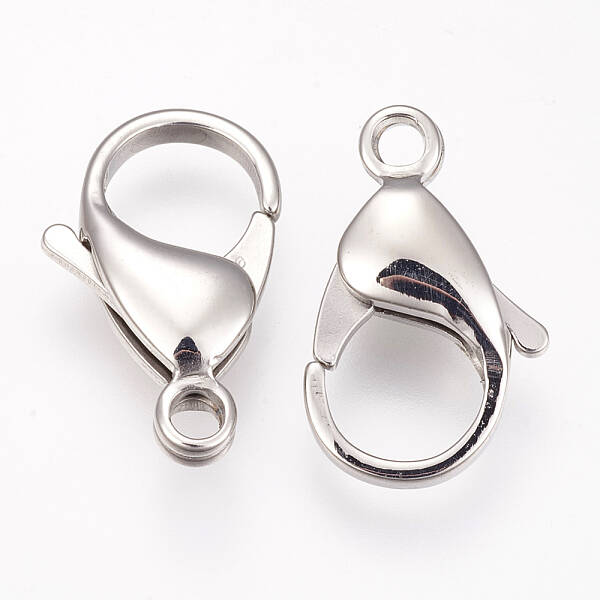 Tarnish Resistant 304 Stainless Steel Lobster Claw Clasps