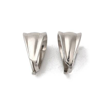 Non-Tarnish 201 Stainless Steel Snap on Bails