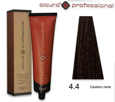 Faipa secure professional Hair Coloring Cream 4 4 Copper Brown 120ml