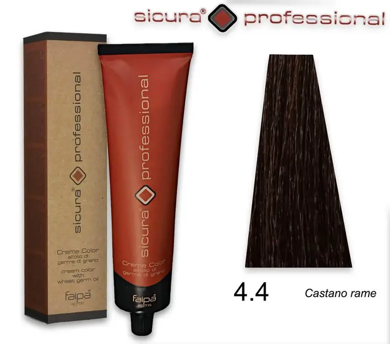 Faipa secure professional Hair Coloring Cream 4 4 Copper Brown 120ml