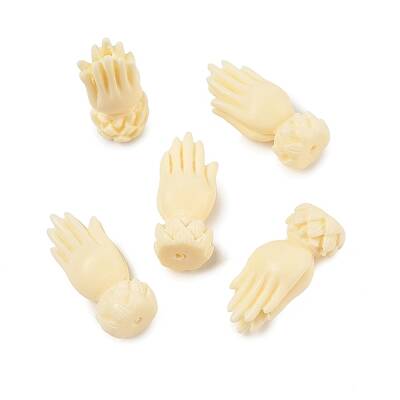 Synthetic Coral Carved Beads