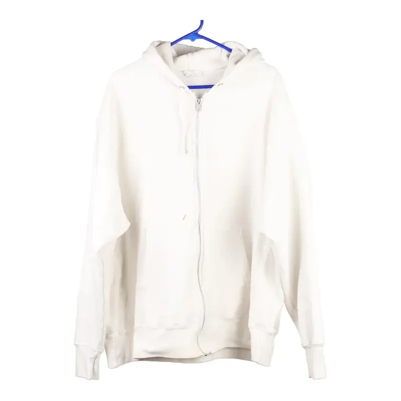 Reverse Weave Champion Hoodie - 2XL White Cotton Blend