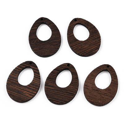 Natural Wenge Wood Pendants
