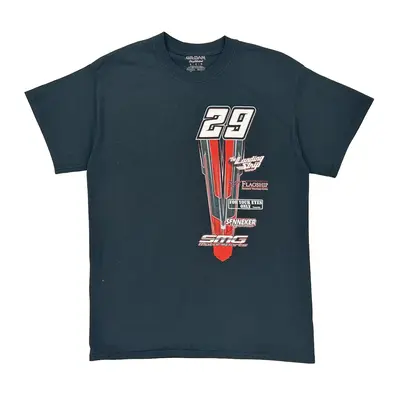 Sean Grosman Gildan Nascar T-Shirt - Medium Black Cotton Blend