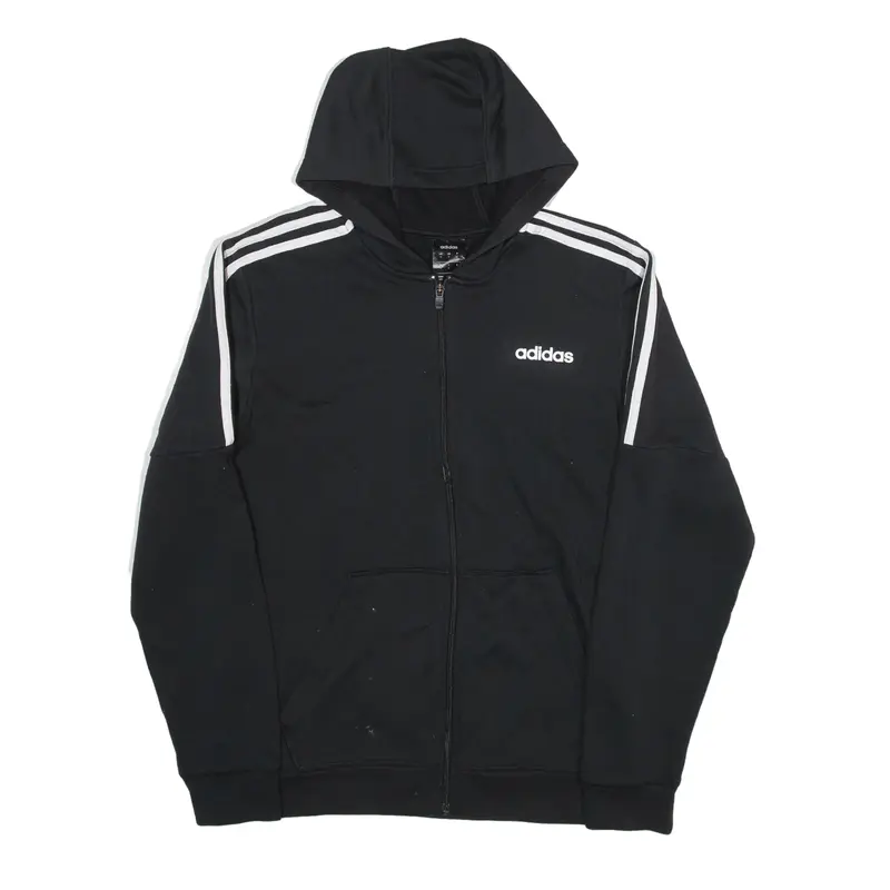 ADIDAS Climalite Hoodie Black Full Zip Mens M