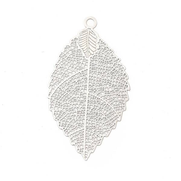 Rack Plating Brass Filigree Big Pendants