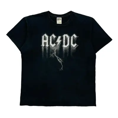 Ac/Dc Rockware Band T-Shirt - XL Black Cotton