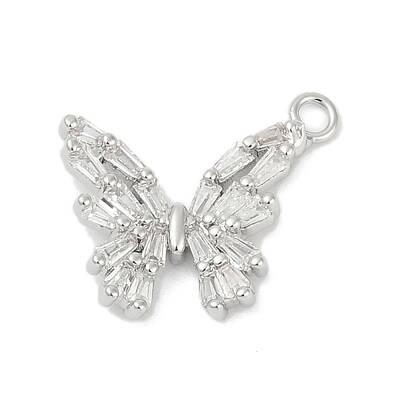 Brass Micro Pave Cubic Zirconia Pendants