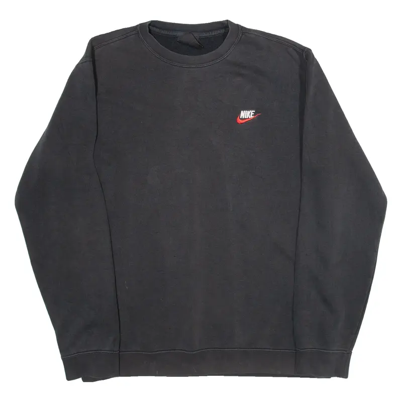 NIKE Womens Sweatshirt Black L