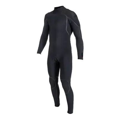 Open Box O'Neill 4/3mm Hyperfreak Fire Back Zip Full Wetsuit-Black/Black-Medium Short