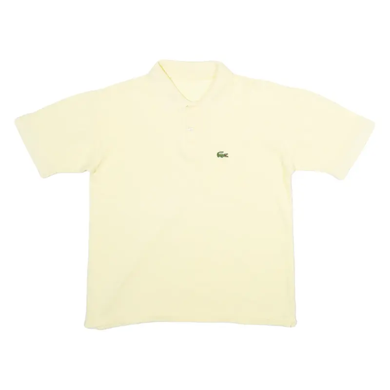 LACOSTE Mens Polo Shirt Yellow S