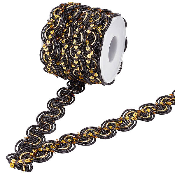 15 Yards Sparkle Polyester Lace Ribbon