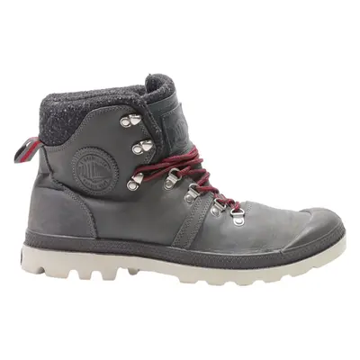 PALLADIUM Lace-Up Boots Grey Leather Mens UK 9