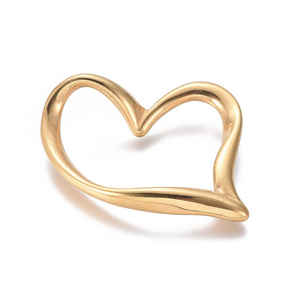 304 Stainless Steel Heart Linking Rings