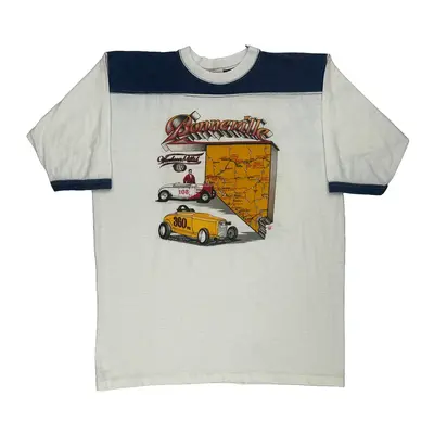 Single Stitch Made In Usa Steiman Graphic T-Shirt - XL White Cotton