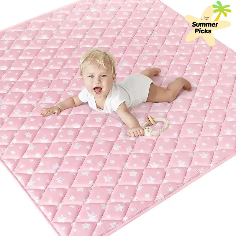 Washable Baby Foam Play Mat Thick Cushioned Non-Slip Portable Playpen Floor Mat for Crawling and Tummy Time Large Game Area f...